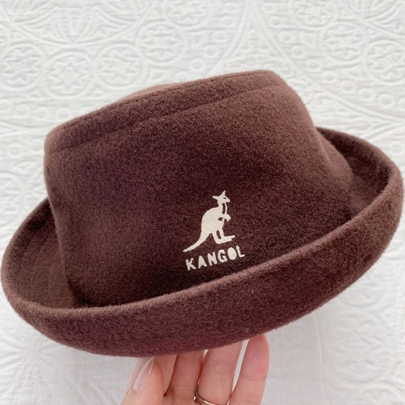 Kangol Y2K Brown Wool-Blend Lindale Trilby Hat